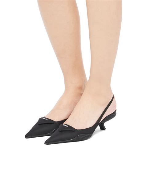 prada nylon pumps|prada pumps price.